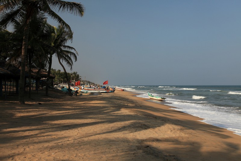 The beach at Mahaballipuram