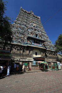 Meenakshi temple gopuram Madurai
