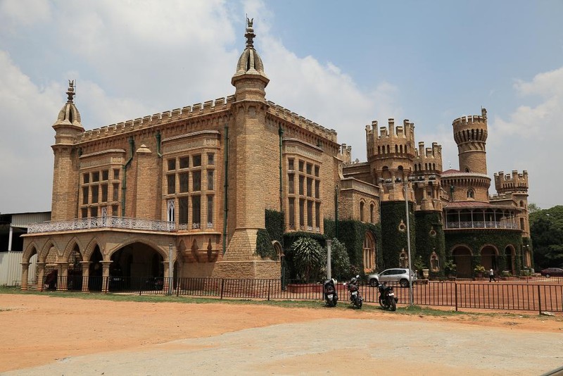 Bangalore palace, complete with Windsor turrets