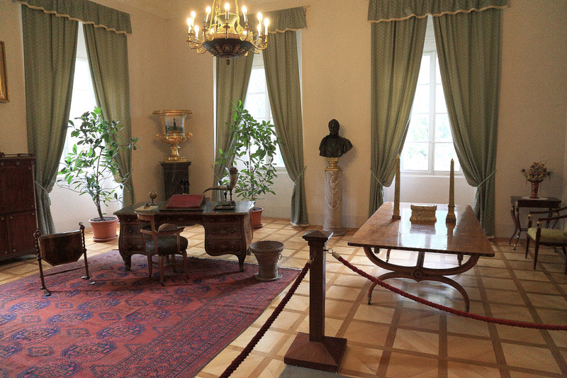Metternich's study, with table from the Congress of Vienna
