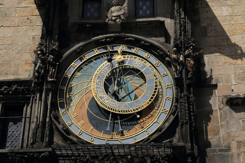Prague old town hall clock