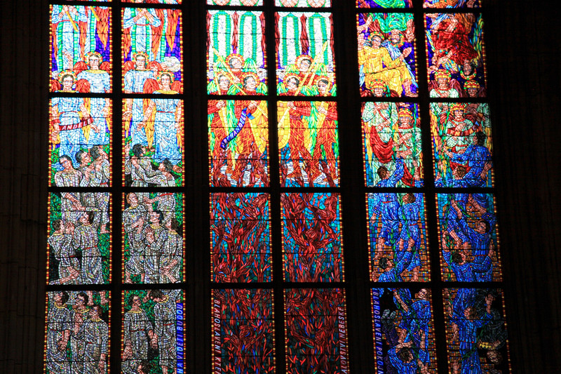 St Vitus Cathedral atained glass