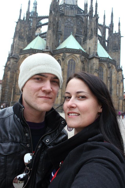 Outside St Vitus Cathedral