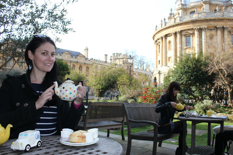 Tea and Scones in Oxford in a Church