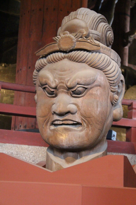 Todaiji - guardian warrior's head.