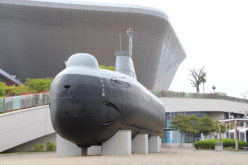Busan - Maritime Museum - submarine display.