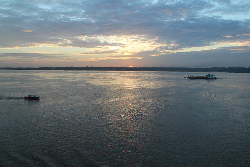 Sunrise over the Amazon