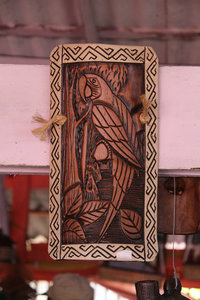 Local wood carving