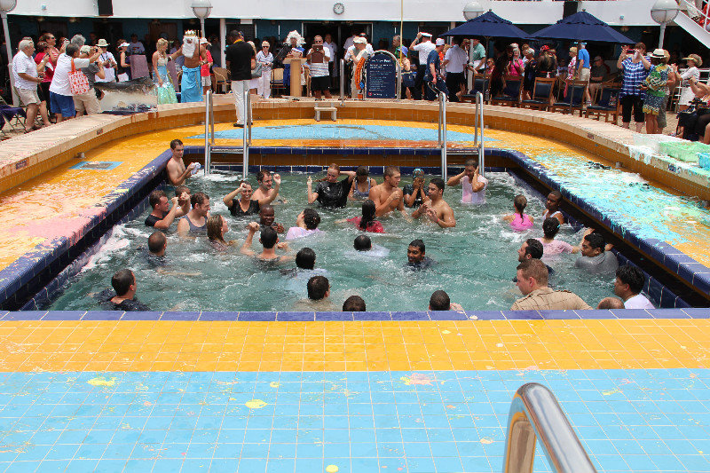 Pool full of shellbacks