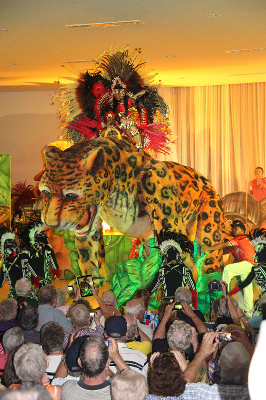Dancer riding jaguar