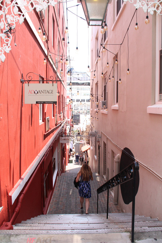 Narrow street to harbour