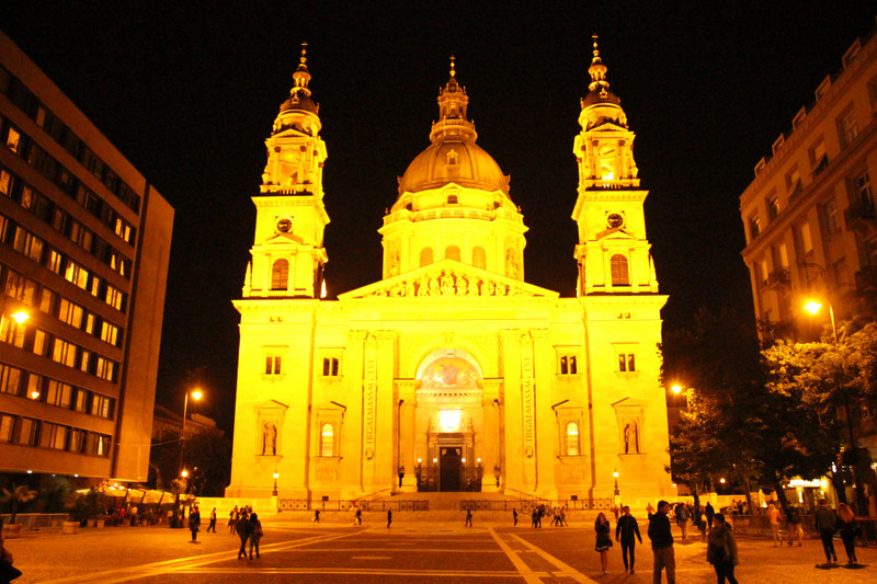 The Basilica at night
