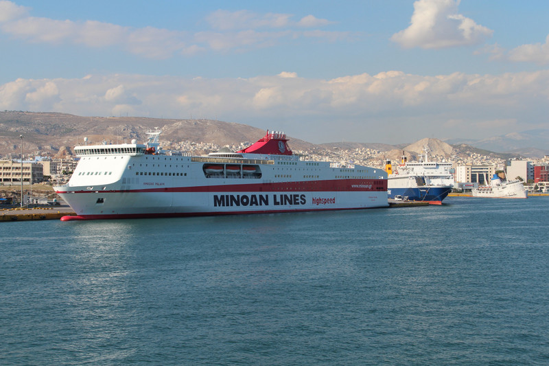 Docked ferry
