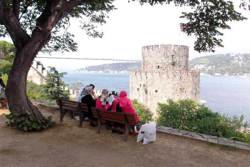 A bench with a view, Rumeli Fortress