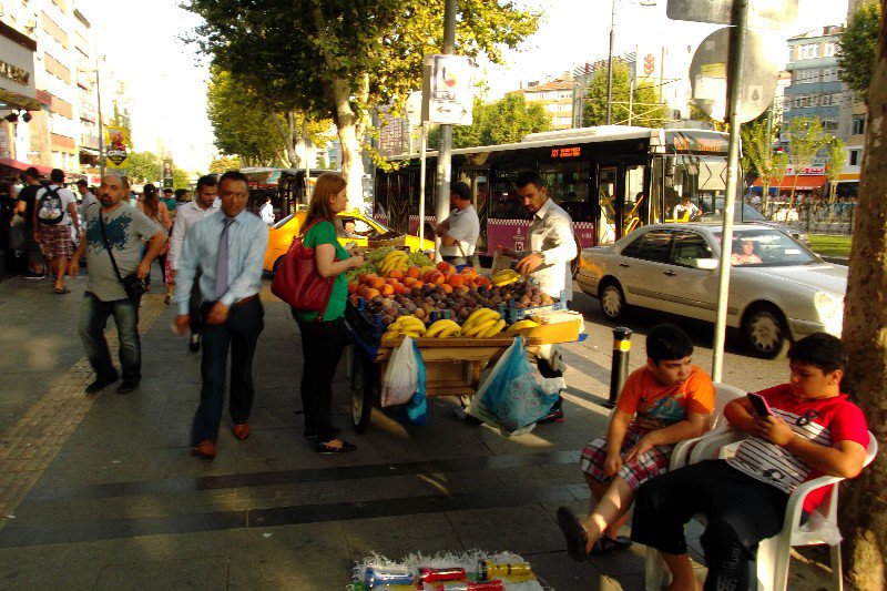 Typical street-side activity near Aksaray