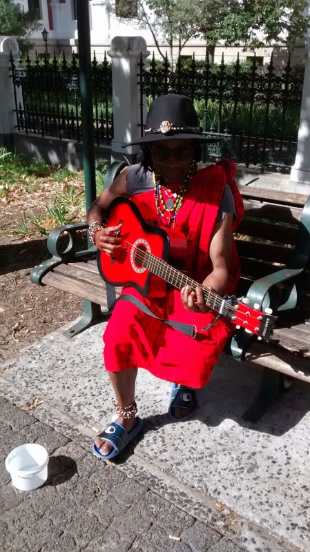 Tanzanian street musician