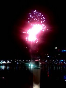 Fireworks at the harbour