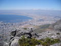 looking down on Cape Town