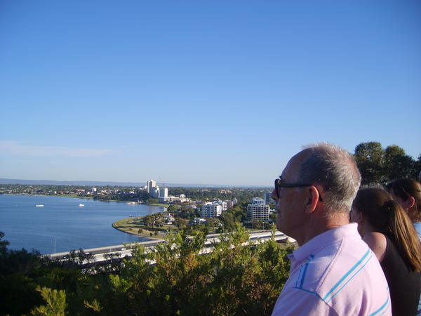 Liam looking over Perth