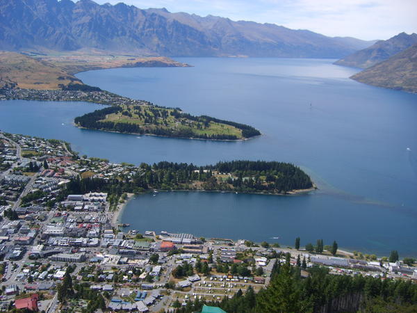 Queenstown from the top of the mountain