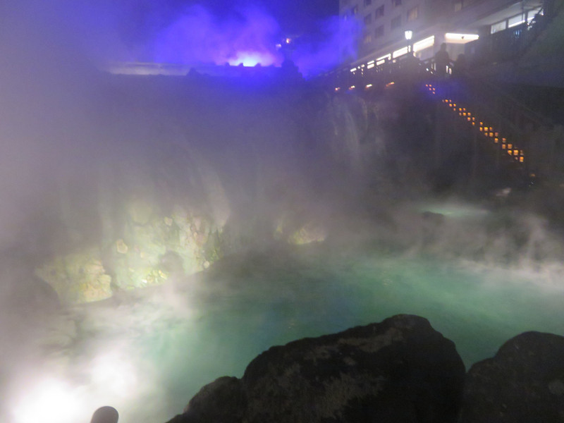 Steam in the cold weather ... Kusatsu