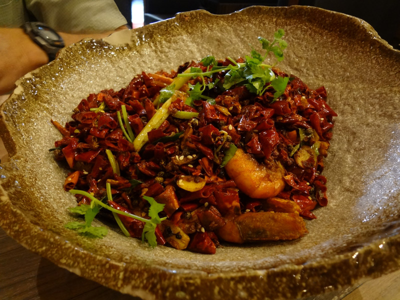 Shrimp in Sichuan Peppers