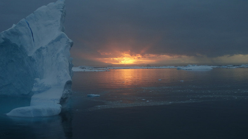 Sunset in the Lemaire Channel