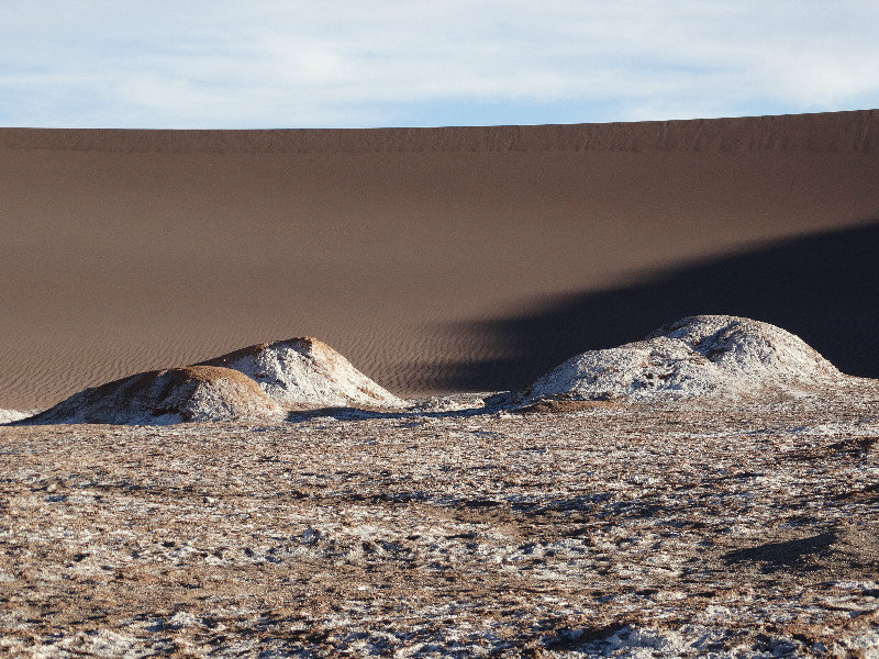 Dunes and rock formation in the Valley of the Moon