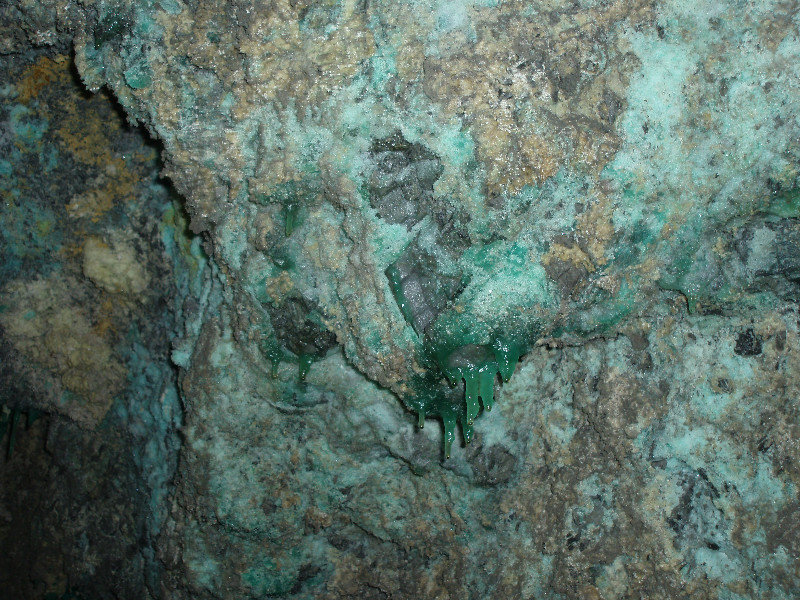 Mineral deposits within the mine