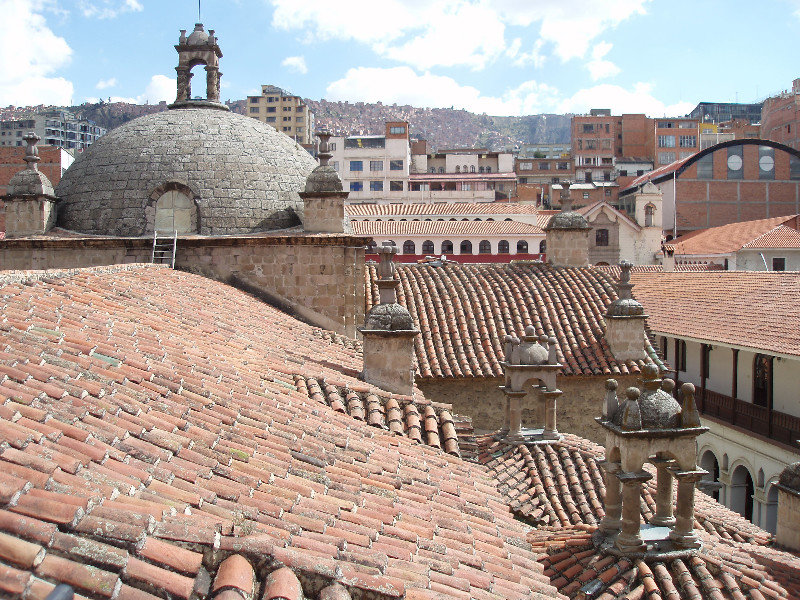 Looking Across The Rooftops of San Francisco Monastry - La Paz