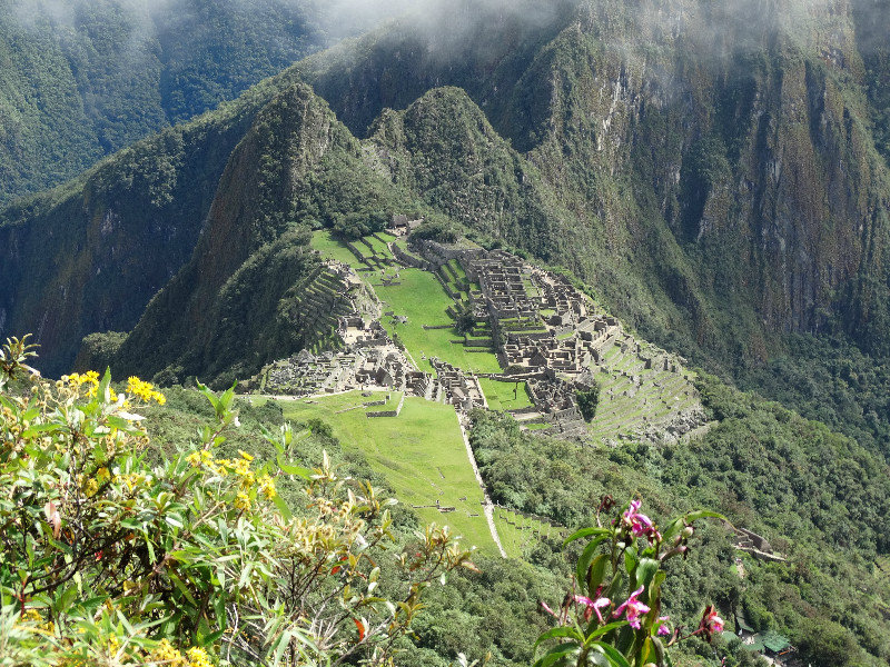Looking back from Cerro Machu Picchu
