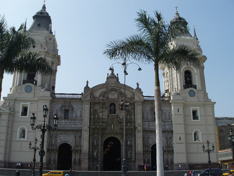 Lima - La Catedral in Plaza De Armas