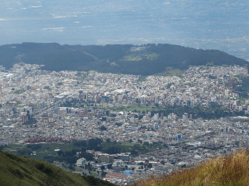 View Across Quito from the top of the cable car