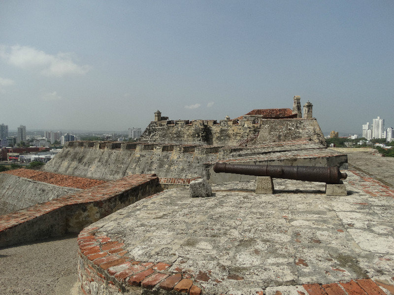 View across the ramparts at San Felipe De Barajas