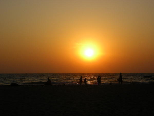 sunset at gokarna beach