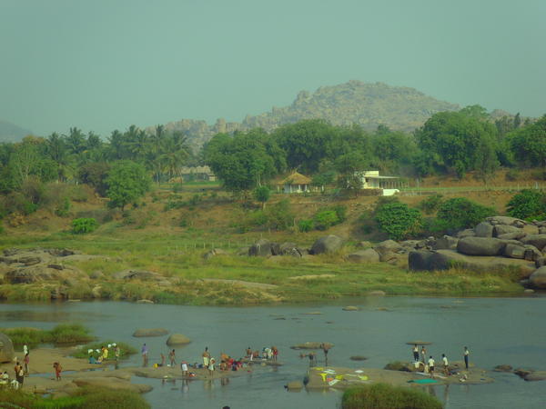 hampi from the river