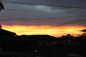 Melb suburban sunset