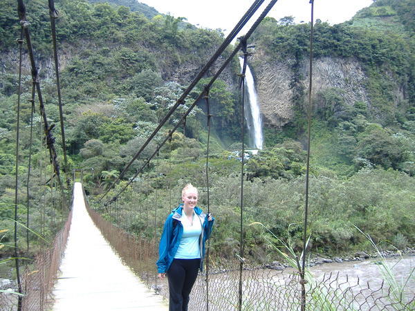Me..a draw bridge..and a big waterfall