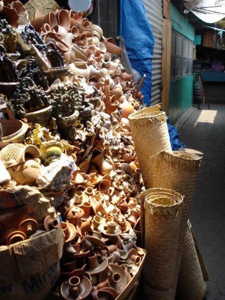 precarious trinkets in Antigua market