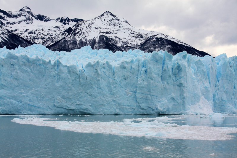 the glacier front