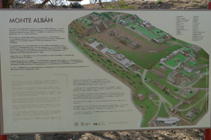Plan ruin Monte Alban