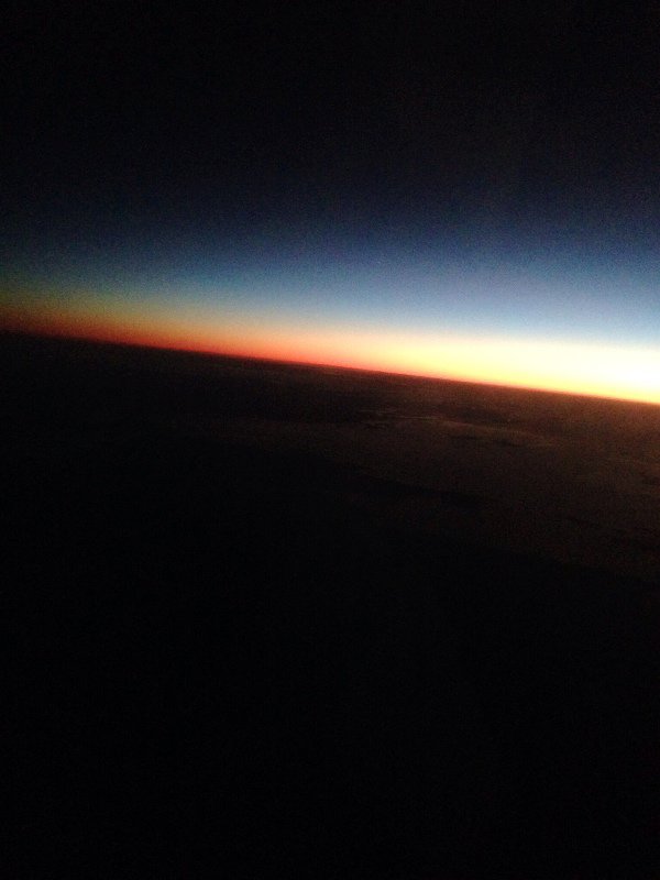 Flying over sunset somewhere in Australia