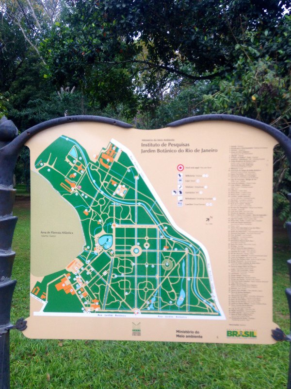 Map of the Jardim Botanico