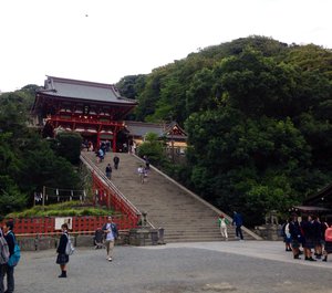 Up the step shot of Kanagawa Temple