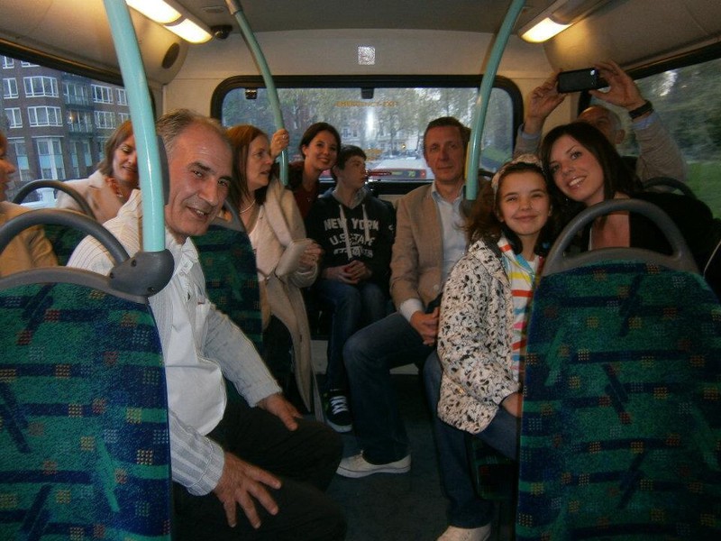 Family on the bus
