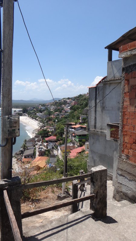 Favela view on the beach hike