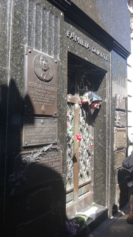 Eva Perón's grave