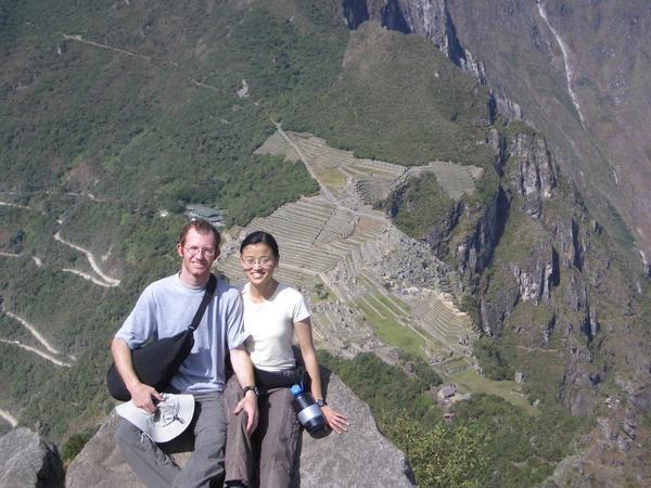 Looking back on Machu Picchu from Wayna Picchu