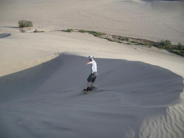 Ryan sandboarding
