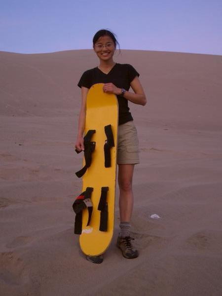 We spared no expense when renting our sandboard!